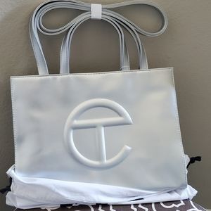 Telfar silver medium bag. NEW